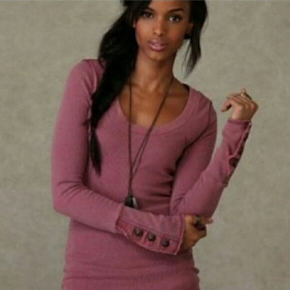 Free People Large Moto Motor Cuff Thermal - Picture 1 of 6